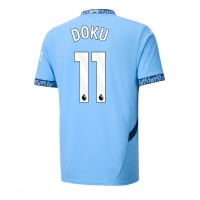 Manchester City Jeremy Doku #11 Replika Hemmatröja 2024-25 Kortärmad